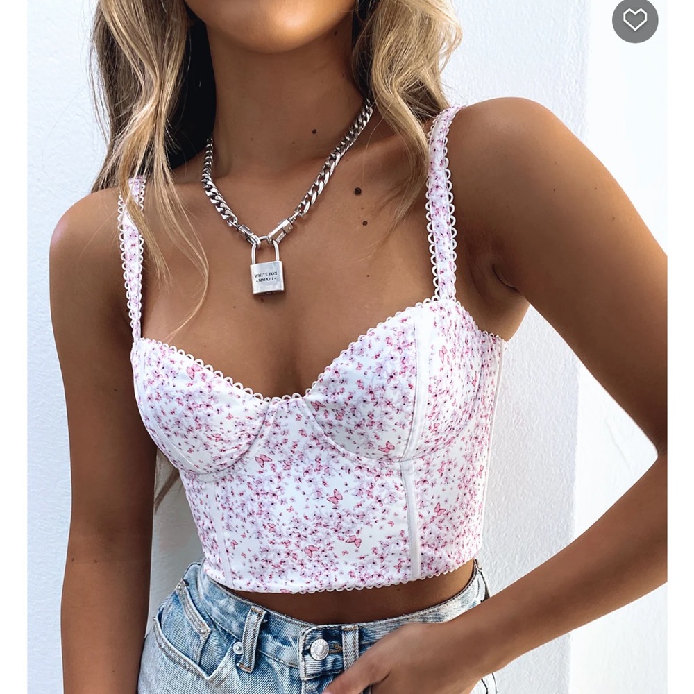 NWT White Fox Weekend Love Bustier